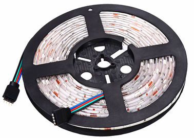 China Outdoor 12 Volt LED RGB Strip Lights Waterproof IP65 Beam 120 Degrees supplier